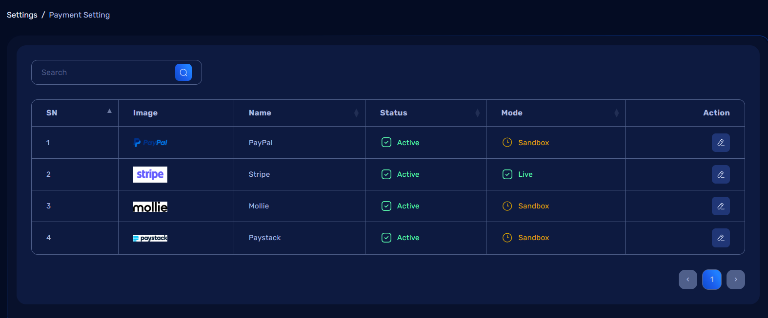 Payment Configuration