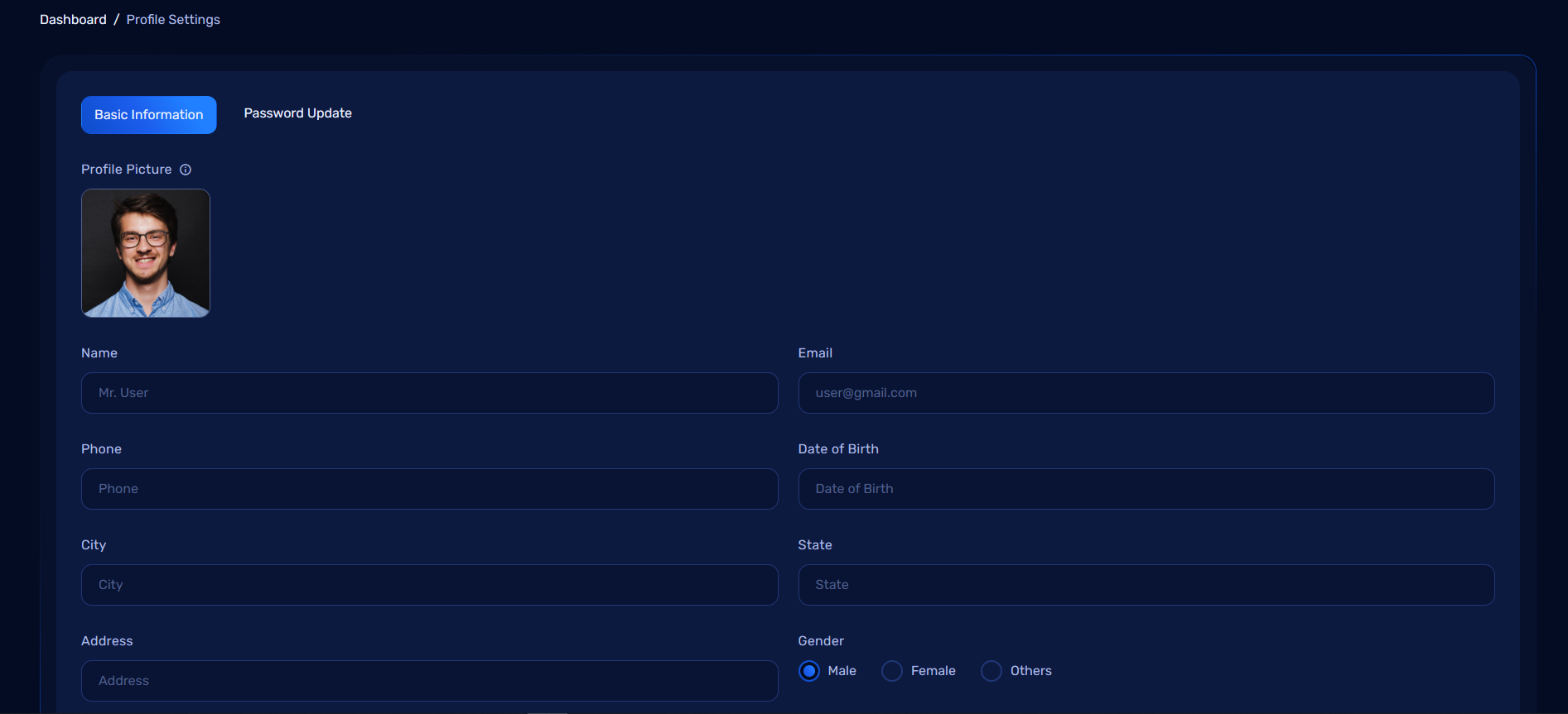 User Profile Information
